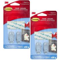 Kit com 4 Gancho Adesivo Command Pequeno ATE 450G 3M Kit com 4 Gancho Adesivo Command Pequeno ATE 450G 3M