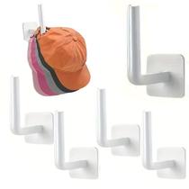 Kit com 4 Gancho De Parede Adesivo Instalação sem Furos Suporte Porta Boné Bolsa Roupa Toalha Papel Kit com 4 Gancho De Parede Adesivo Instalação sem Furos Suporte Porta Boné Bolsa Roupa Toalha Papel