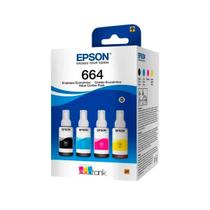Kit com 4 Garrafas de Tinta Epson T664520-4P L110 L120
