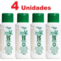 Kit com 4 Gel 15 Ervas Com Sebo de Carneiro Bio Instinto