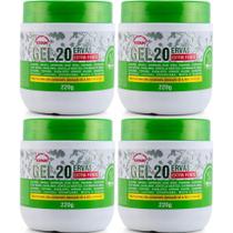 Kit com 4 Gel 20 Ervas Extra Forte Rhenuks 220g