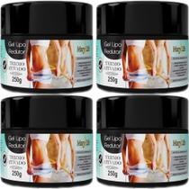 Kit com 4 Gel Lipo Redutor Termo Ativado 250g - Mary Life