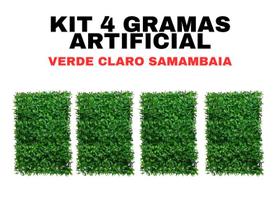 Kit com 4 Gramas Artificiais Verde Claro Samambaia - Dcarte