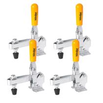 Kit Com 4 Grampos De Aperto Rápido GVV 220 Vertical Vonder Em Aço Carbono Zincado Prático e Excelente Qualidade Kit Com 4 Grampos De Aperto Rápido GVV 220 Vertical Vonder Em Aço Carbono Zincado Prático e Excelente Qualidade