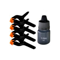 Kit com 4 grampos presilhas fixa tela de celular + Cola T7000 5ml Kit com 4 grampos presilhas fixa tela de celular + Cola T7000 5ml