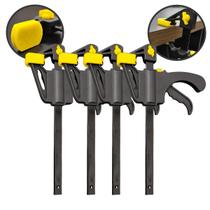 Kit com 4 Grampos Sargento Marceneiro Aperto Rapido 6pol. Tipo F Kit com 4 Grampos Sargento Marceneiro Aperto Rapido 6pol. Tipo F