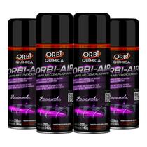 Kit Com 4 Higienizadores Limpa Ar Condicionado Fragrância Lavanda - Orbi Química