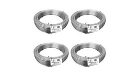 Kit com 4 kg de arame liso galvanizado - bwg14-2,11mm - jst