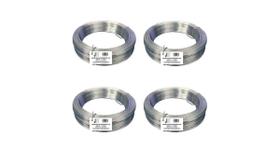 Kit com 4 kg de arame liso galvanizado - bwg18-1,24mm - jst