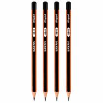 Kit com 4 Lápis Preto Maped Black Peps Graduado 4B Traço Macio e Intenso Kit com 4 Lápis Preto Maped Black Peps Graduado 4B Traço Macio e Intenso