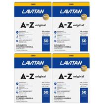 Kit com 4 Lavitan A-z Original 30 Comprimidos Cimed