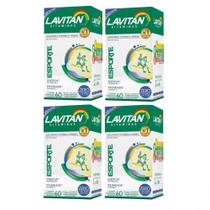 Kit com 4 Lavitan Esporte Cimed com 60 Comprimidos