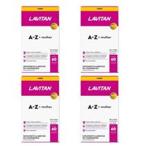 Kit com 4 Lavitan Mulher A-Z Suplemento Vitamínico com 60 Comprimidos