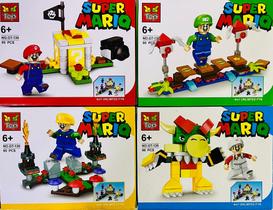 Kit com 4 Lego Super Mario - 381 peças - GT130 Kit com 4 Lego Super Mario - 381 peças - GT130