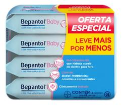 Kit Com 4 Lenços Umedecidos Hipoalergênico 48Un - Bepantol