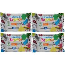 Kit com 4 - Lenços Umedecidos Turminha da Bagunça