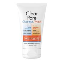 Kit com 4 Limpadores/Máscaras Faciais Neutrogena Clear Pore 2 em 1 (100mL cada)