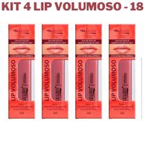 Kit Com 4 Lip Volumoso Cor 18 - Max Love