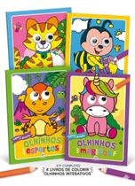 Kit com 4 livros: Colorir e espiar - Olhinhos Curiosos + Livro de Colorir Kit com 4 livros: Colorir e espiar - Olhinhos Curiosos + Livro de Colorir