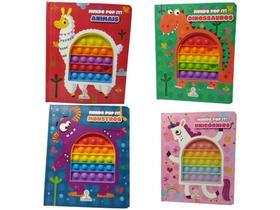 Kit com 4 Livros da Coleção Mundo Pop It - Livros interativos - Blu Editora