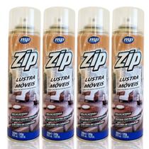 Kit com 4 Lustra Móveis Spray 300ml Zip