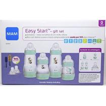 Kit com 4 Mamadeiras EASY START GIFT SET Anticolica 130/160/260 AZUL MAM 4691 Kit com 4 Mamadeiras EASY START GIFT SET Anticolica 130/160/260 AZUL MAM 4691