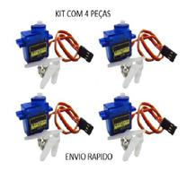 Kit com 4 Micro Servo Motor 9g Sg90 Kit - Nfe