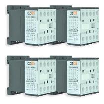 Kit Com 4 Mini Contatoras 9a 220v Tiwa 50/60 Hz Lc1k-0910m7 Kit Com 4 Mini Contatoras 9a 220v Tiwa 50/60 Hz Lc1k-0910m7