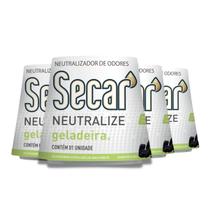Kit Com 4 Neutralizadores De Odores Secar Geladeira 30g Carvão Ativado Evita Mau Cheiro