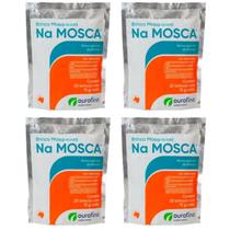 Kit com 4 ouro fino brinco mosquicida na mosca 15 gr (pacote com 20)