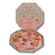 Kit com 4 Pacotes de Embalagem Oitavada Acoplada Premium para Pizza nº 35 com 25 Unidades Cada Total 100 Unidades