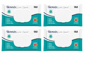 Kit com 4 pacotes de toalhas umedecidas adulto Bionnix