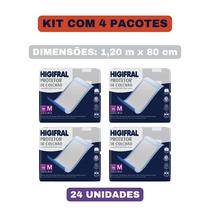 Kit com 4 pacotes Protetor de Colchão Lençol Absorvente Higifral Tamanho M Kit com 4 pacotes Protetor de Colchão Lençol Absorvente Higifral Tamanho M
