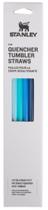 Kit com 4 Palhinhas Reutilizáveis Stanley Quencher - Azul