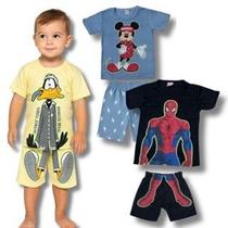 Kit com 4 peças 2 Conjuntos Pijama Brilha no escuro Manga curta Infantil Juvenil Menino Tam 02 ao 10 Kit com 4 peças 2 Conjuntos Pijama Brilha no escuro Manga curta Infantil Juvenil Menino Tam 02 ao 10