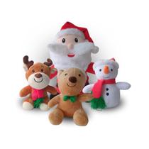 KIT COM 4 PELÚCIAS DE NATAL Brinquedo Natal Pelucia Natalina Urso