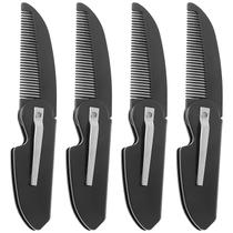Kit com 4 Pentes Dobráveis para Bigode Kootinn em Metal Artesanal