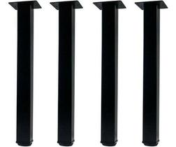 Kit Com 4 Pés De Ferro Cannes Legs Quadrado Mesinha 25cm Aço Kit Com 4 Pés De Ferro Cannes Legs Quadrado Mesinha 25cm Aço
