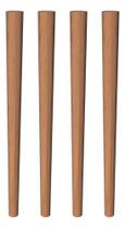 Kit Com 4 Pés Palito Madeirado 60 CM E Acessórios