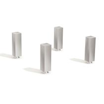 Kit com 4 Pés para Armário de Cozinha Provenzza Cromado Kit com 4 Pés para Armário de Cozinha Provenzza Cromado