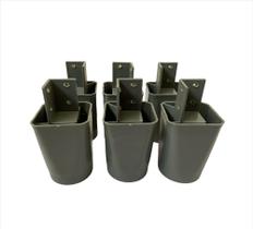 Kit com 4 Pés para Guarda-Roupas e Roupeiros 7 cm