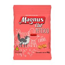 Kit Com 4 Petisco Magnus Cat Sabor Carne 40G