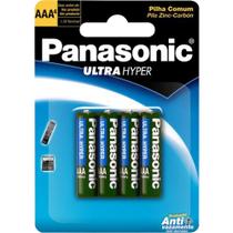 Kit com 4 Pilhas AAA Palito 1,5V R03UAL/4B400 PANASONIC - Panasonic