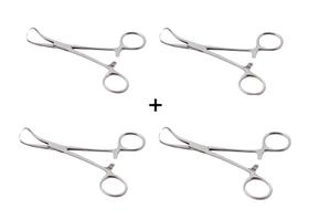 Kit com 4 Pinças Backhaus 13cm Kit com 4 Pinças Backhaus 13cm
