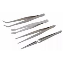 Kit Com 4 Pinças PROFISSIONAL Para Manutenção, Eletrônicos, Estética - Pinças em Aço 4 tamanhos Kit Com 4 Pinças PROFISSIONAL Para Manutenção, Eletrônicos, Estética - Pinças em Aço 4 tamanhos