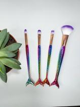 Kit Com 4 Pincéis de Sereia