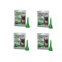 Kit com 4 Pipeta Antipulga E Carrapato Frontline Plus Gato 0,5ml