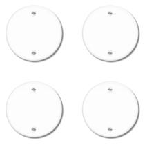 Kit Com 4 Placas Espelho Redonda Cega 3 F0 R Tampa - Fame Kit Com 4 Placas Espelho Redonda Cega 3 F0 R Tampa - Fame