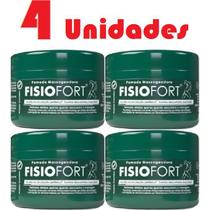 Kit com 4 Pomada Massageadora FisioFort 200g