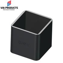 Kit com 4 Ponteiras Quadradas Internas 40x40x40 Vibra Stop